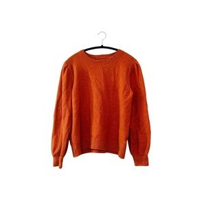Amazon Essentials Women's Orange Crewneck Sweater